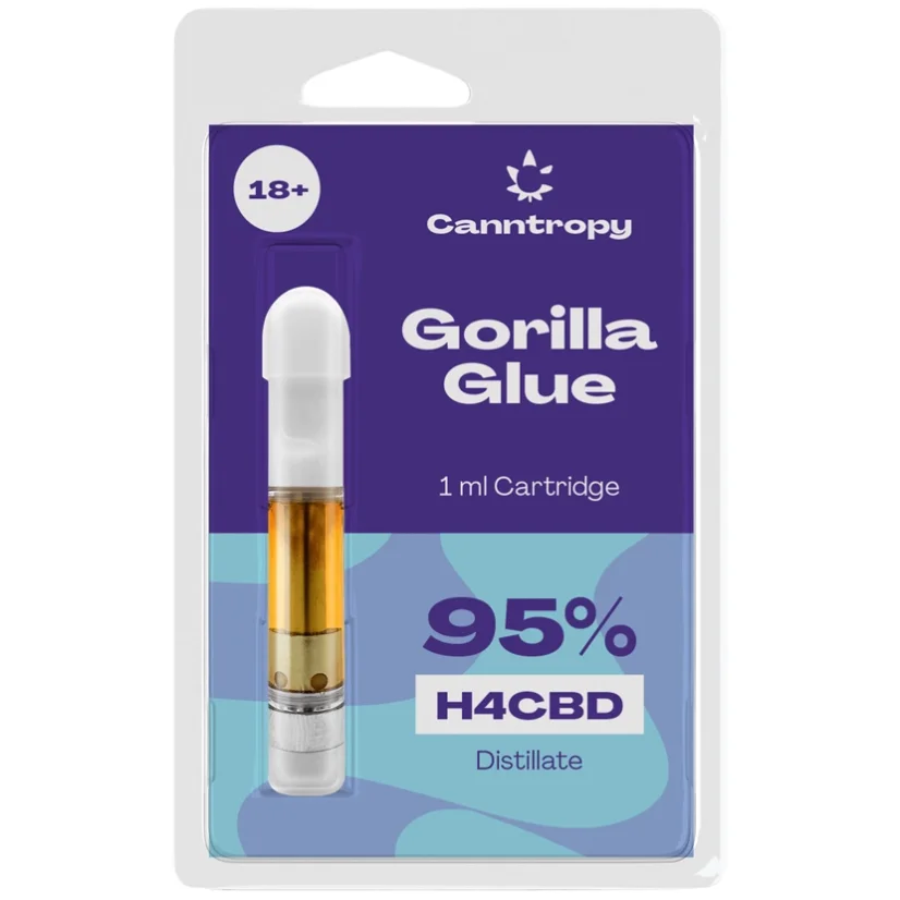 Canntropy H4CBD Cartridge Gorilla Glue, 95 % H4CBD, 1 ml