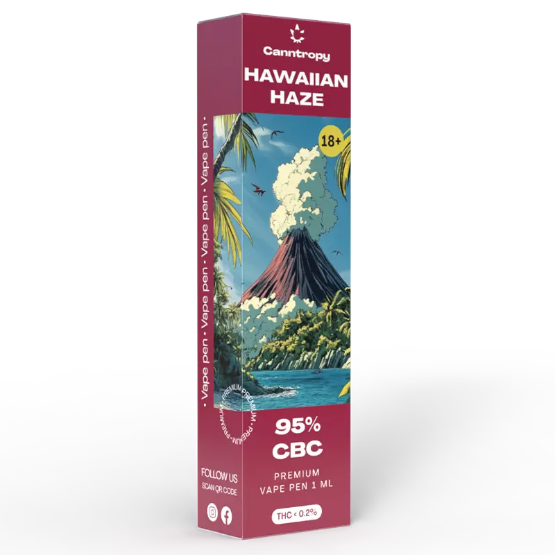 Canntropy CBC Vape Pen Hawaiian Haze, 95 % CBC, 1ml