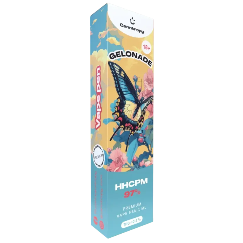 Canntropy HHCPM Vape Pen Gelonade, HHCPM 97% kvalitet, 1 ml