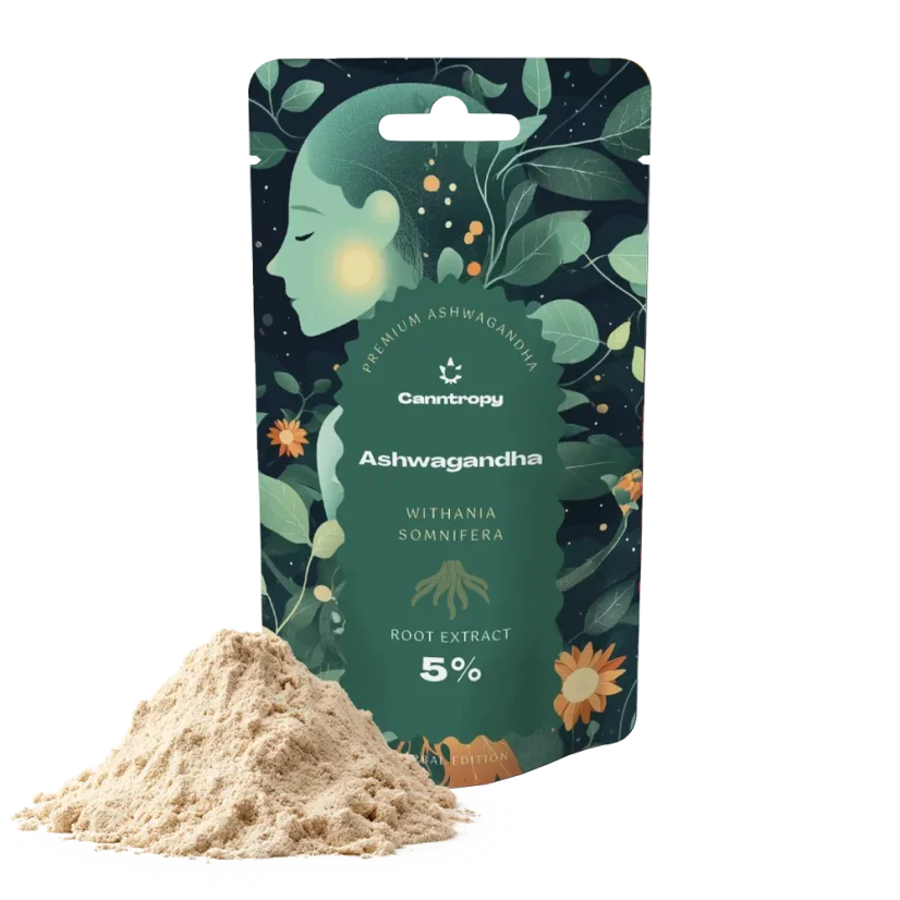 Canntropy Ashwagandha (Withania somnifera) Εκχύλισμα 5%, 5 g - 100 g