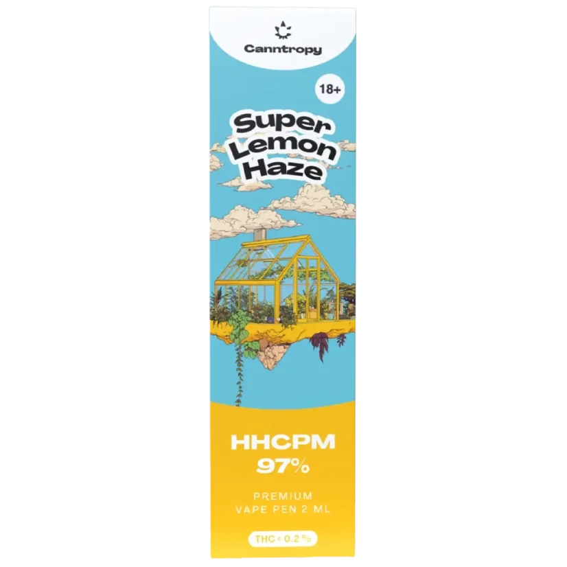 Canntropy HHCPM Vape Pen Super Lemon Haze, HHCPM 97 % kvalitet, 2 ml