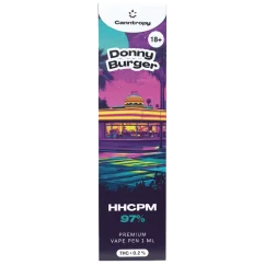 Canntropy HHCPM Vape Pen Donny Burger, calitate HHCPM 97%, 1 ml