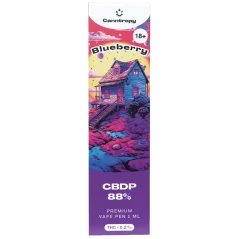 Canntropy CBDP Vape Pen Blueberry, CBDP 88% quality, 1 ml