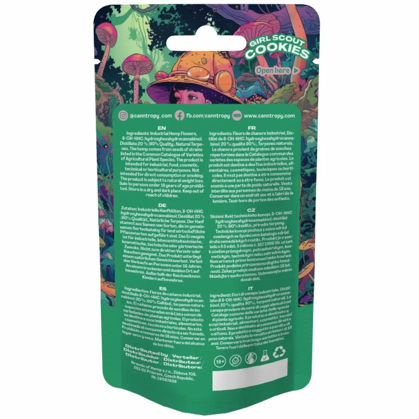 Canntropy 8-OH-HHC Flower Girl Scout Cookies, 8-OH-HHC ποιότητας 90%, 1 g - 100 g
