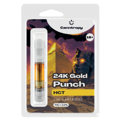 Canntropy HCT Cartridge 24K Gold Punch,  HCT 10 %, 1 ml