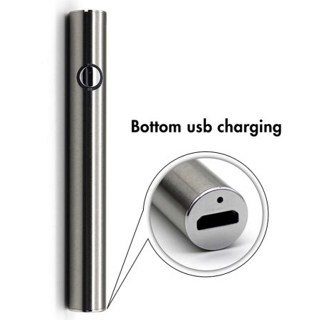 Canna b2b Battery for CBD cartridge, 380 mAh, 510 thread, USB charger, Silver