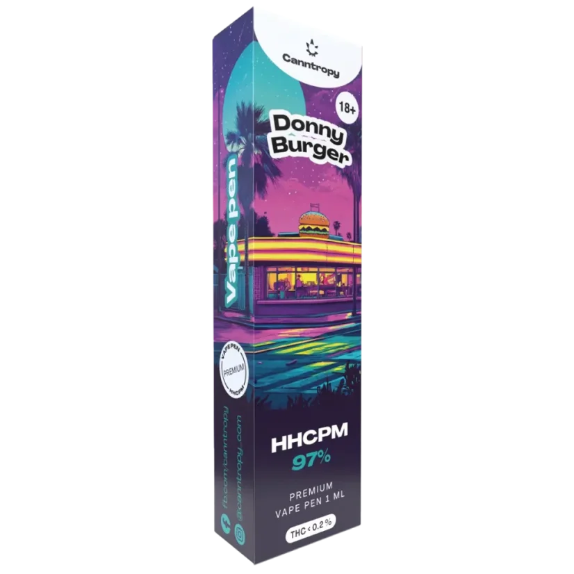 Canntropy HHCPM Vape Pen Donny Burger, calitate HHCPM 97%, 1 ml