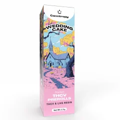Canntropy THCV Prerolls Wedding Cake terpenos de resina viva, qualidade THCV 96%, 1,5 g