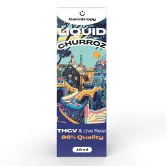 Canntropy THCV Liquid Churroz live resin terpenes, THCV 96% quality, 10 ml