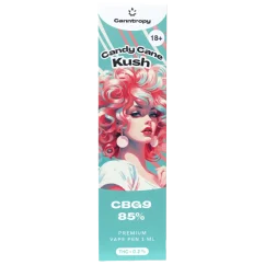 Canntropy CBG9 Disposable Vape Pen Candy Cane Kush, CBG9 85% quality, 1 ml