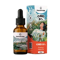 Óleo de cânhamo CBD Canntropy, 5%, 500mg, 10ml