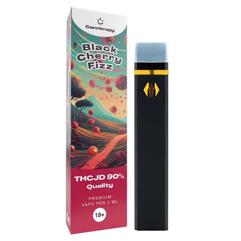 Canntropy THCJD Vape Pen Black Cherry Fizz, THCJD 90% ποιότητα, 1 ml