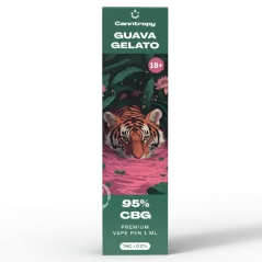 Canntropy CBG Vape Pen Guava Gelato, 95 % CBG, 1 ml