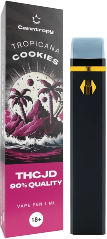 Canntropy Cookies THCJD Vape Pen Tropicana μιας χρήσης, ποιότητας THCJD 90%, 1 ml