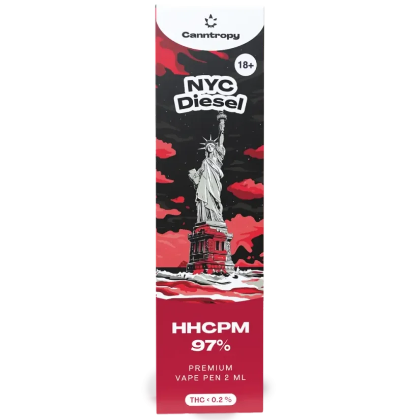 Canntropy HHCPM Vape Pen NYC Diesel, HHCPM 97% kvalitete, 2 ml