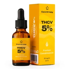 Canntropy Huile cannabinoïde THCV Premium - 5 %, 500 mg, 10 ml