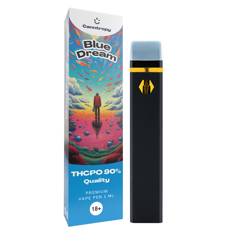 "Canntropy THCPO" vienkartinis Vape Pen Blue Dream, THCPO 90% kokybė, 1ml