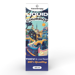 Canntropy THCV Liquid Churroz gyvos dervos terpenai, THCV 96 % kokybės, 10 ml