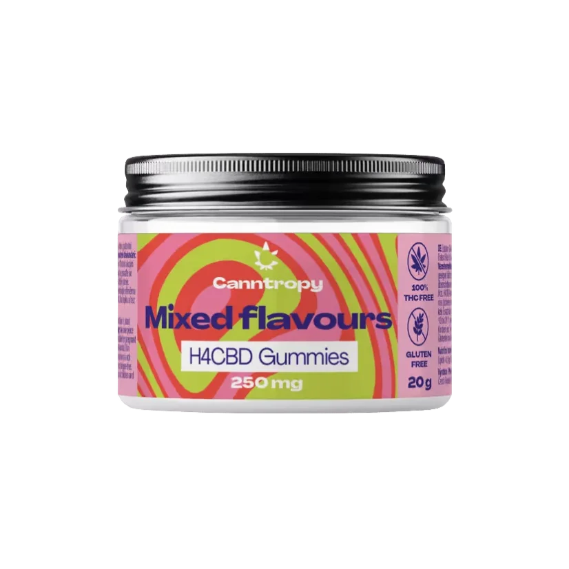 Canntropy H4CBD Fruit Gummies Flavour Mix, 250 mg H4CBD, 10 τμχ x 25 mg, 20 g
