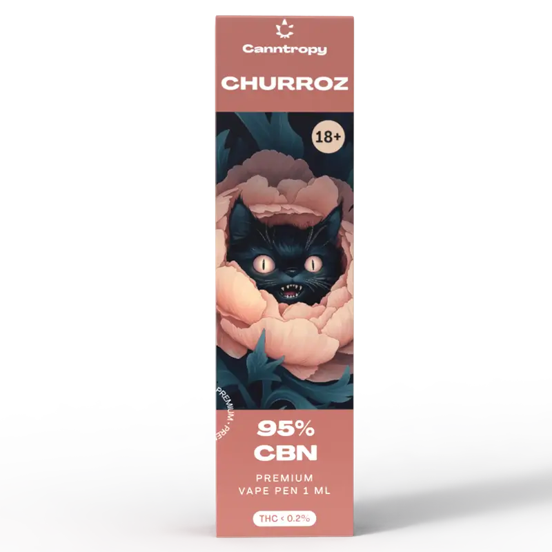 Canntropy CBN Vape Pen Churroz, 95 % CBN, 1ml