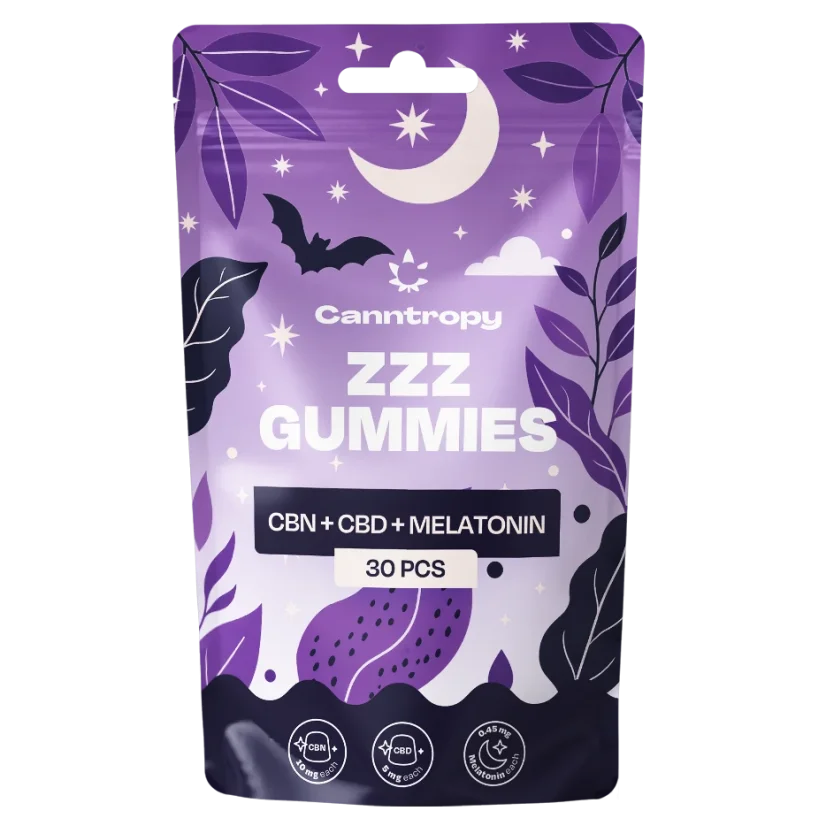 Canntropy CBN + CBD + Melatonin Sleep Gummies 30 pcs x 5mg, 20g