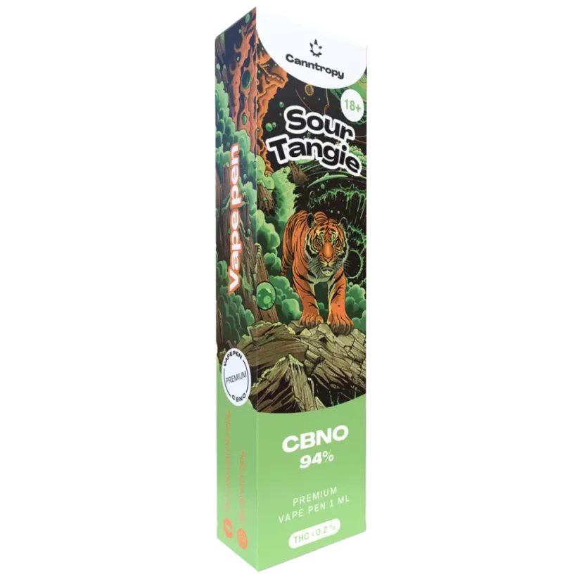 Canntropy CBNO Ατμόλουτρο μιας χρήσης Sour Tangie, ποιότητας CBNO 94%, 1 ml