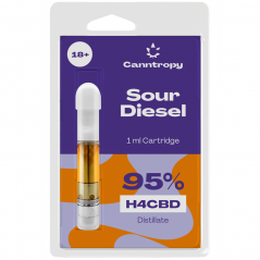 Cartucho Canntropy H4CBD Sour Diesel, 95% H4CBD, 1 ml