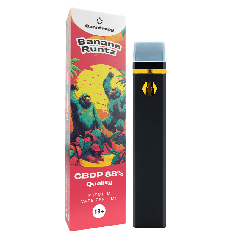 Canntropy CBDP Vape Pen Banana Runtz, jakość CBDP 88%, 1 ml