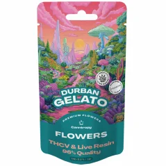 Canntropy THCV Flower Durban Gelato żywe terpeny żywiczne, jakość THCV 96%, 1 g - 100 g