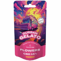 Canntropy CBD Flores Durban Gelato, CBD 15%, 1 g - 100 g