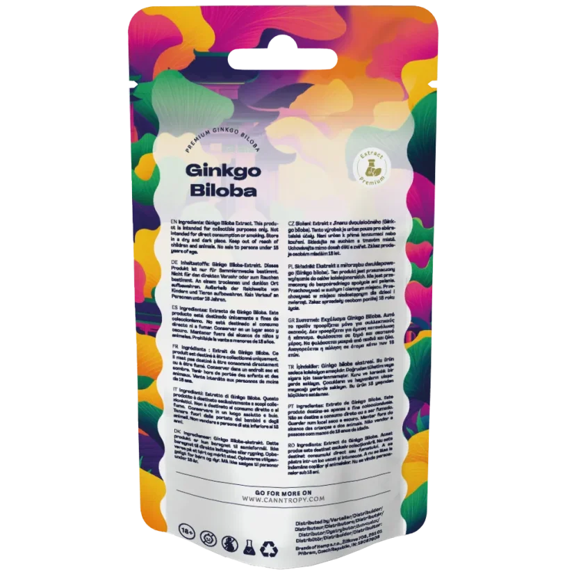 Canntropy Ginkgo Biloba Extract, 24 % flavonoids, 6 % lactones, 5 g - 100 g