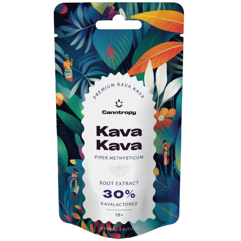 Canntropy Kava Extrait de racine de Kava (Piper methysticum) 30% Kavalactones, 5g - 100g