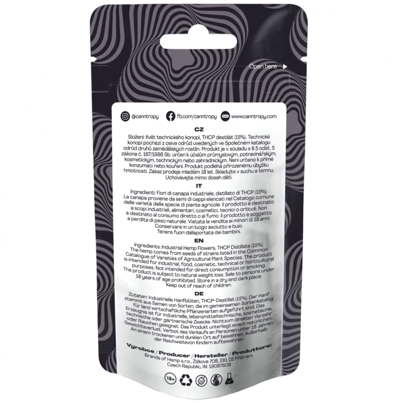 Canntropy THCP gėlių ledų pyragas, 15 % THCP, 1 g - 100 g