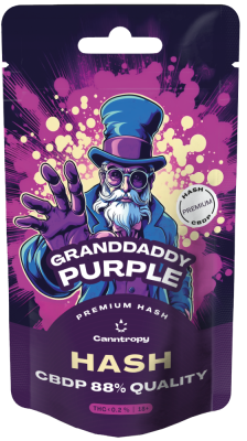 Canntropy CBDP Hash Granddaddy Purple, CBDP 88% calidad, 1 g - 5 g