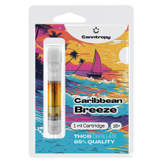 Cartuș Canntropy THCB Caribbean Breeze, THCB 95% calitate, 1 ml