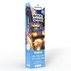 Canntropy THCV Vape Pen Sour Diesel, 20 % THCV, 60 % CBG, 20 % CBN, 1 ml