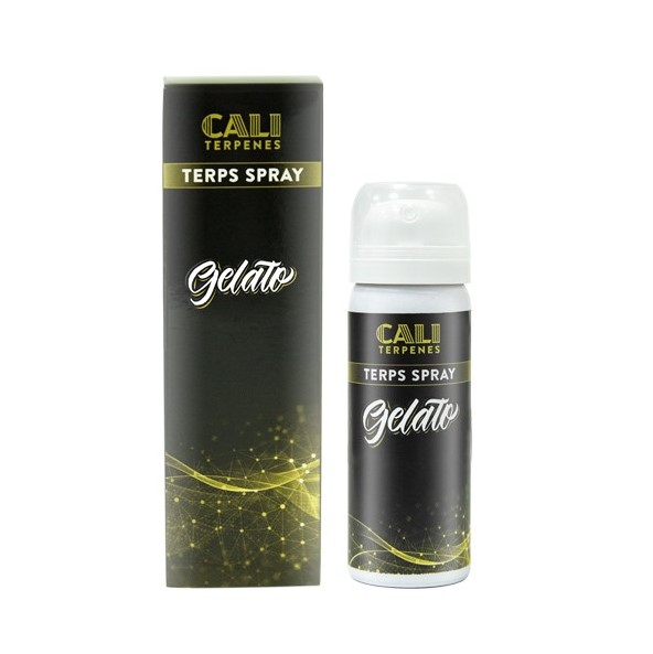Cali Terpenes Terps Spray - GELATO - um sistema concebido para uma aplicação fácil de terpenos Gelato (aromas de canábis)