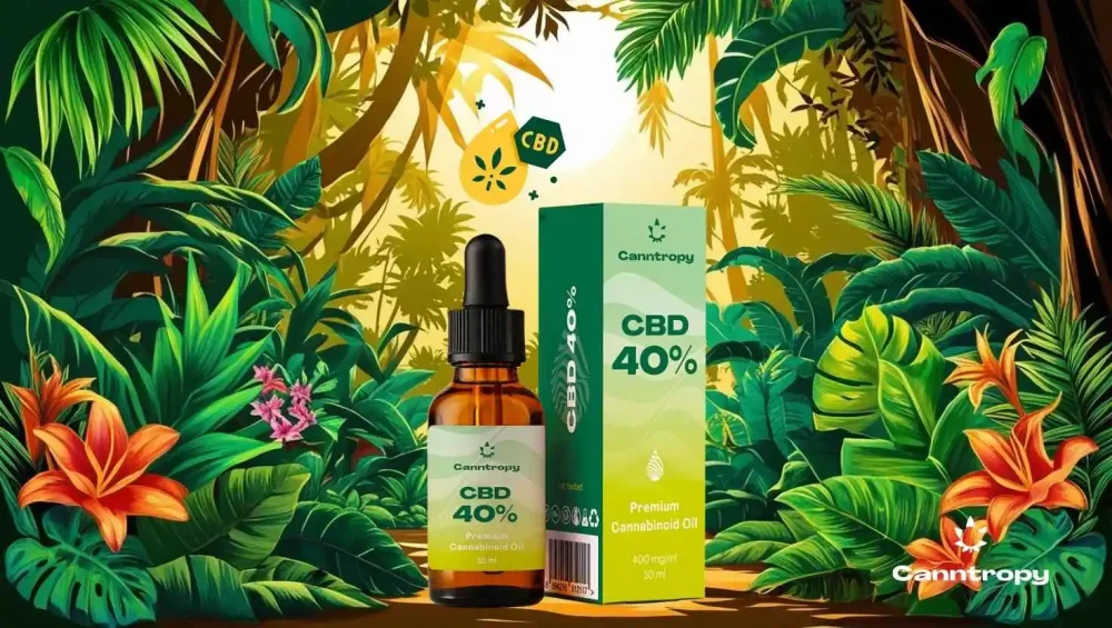 Canntropy CBD Premium Cannabinoid Oil - 40%, 4000 mg, 10 ml in the jungle