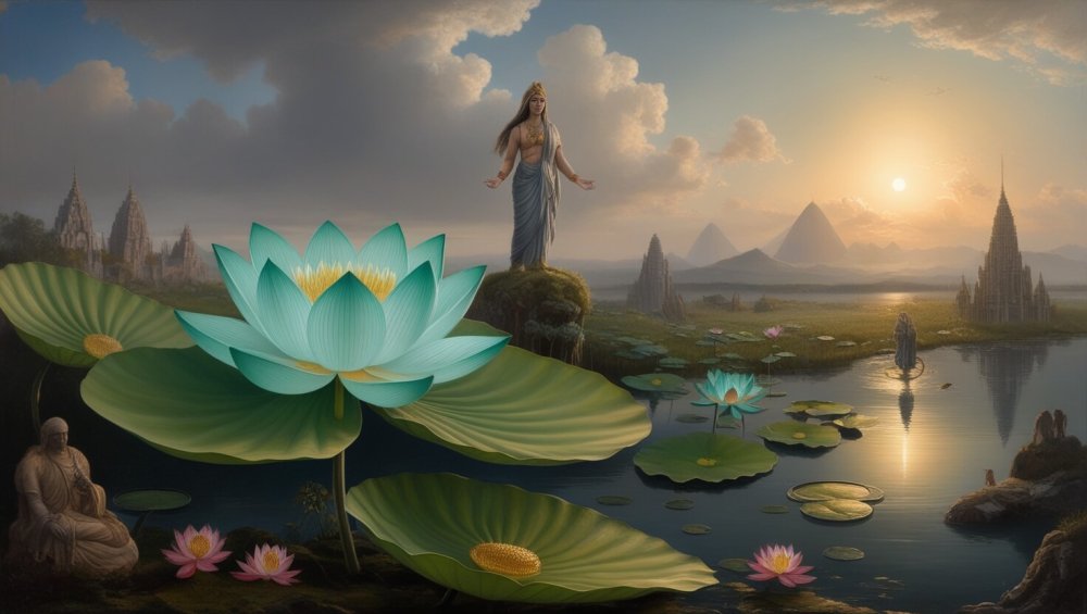 Le lotus bleu était utilisé pour la connexion spirituelle avec l'au-delà.